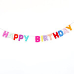 glitter party co. "happy birthday" felt banner