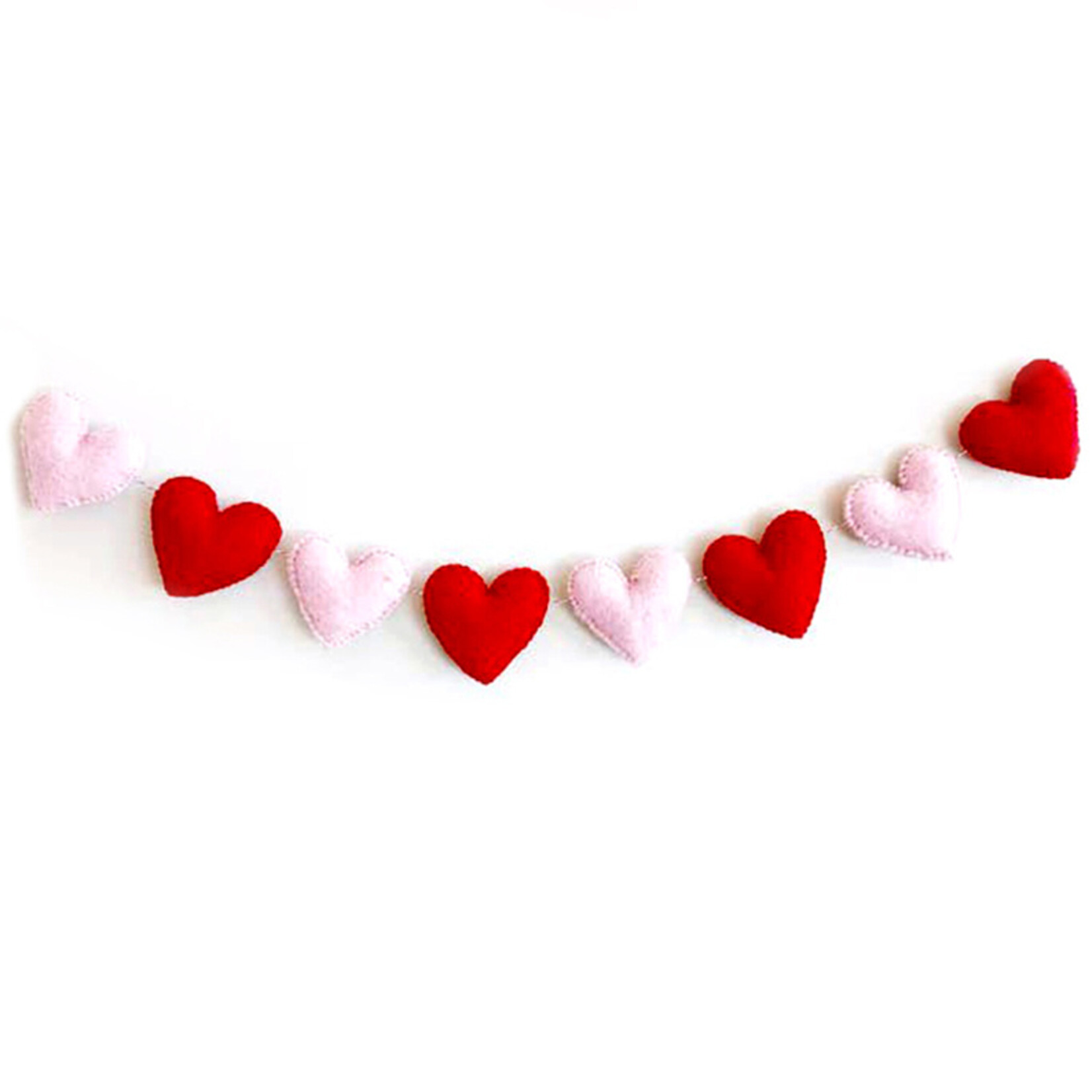 glitter party co. felt heart garland