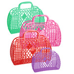 sun jellies small retro basket