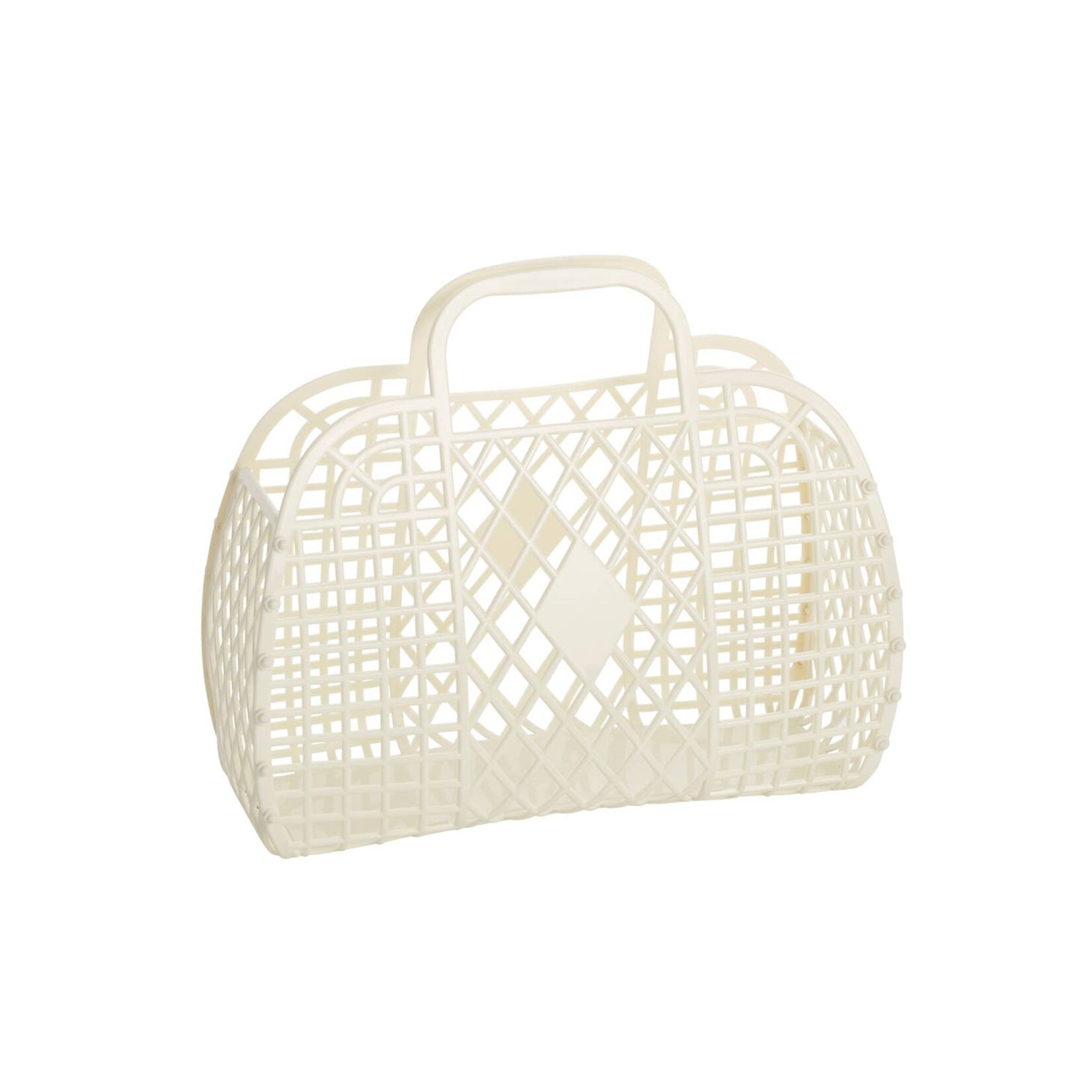 sun jellies small retro basket