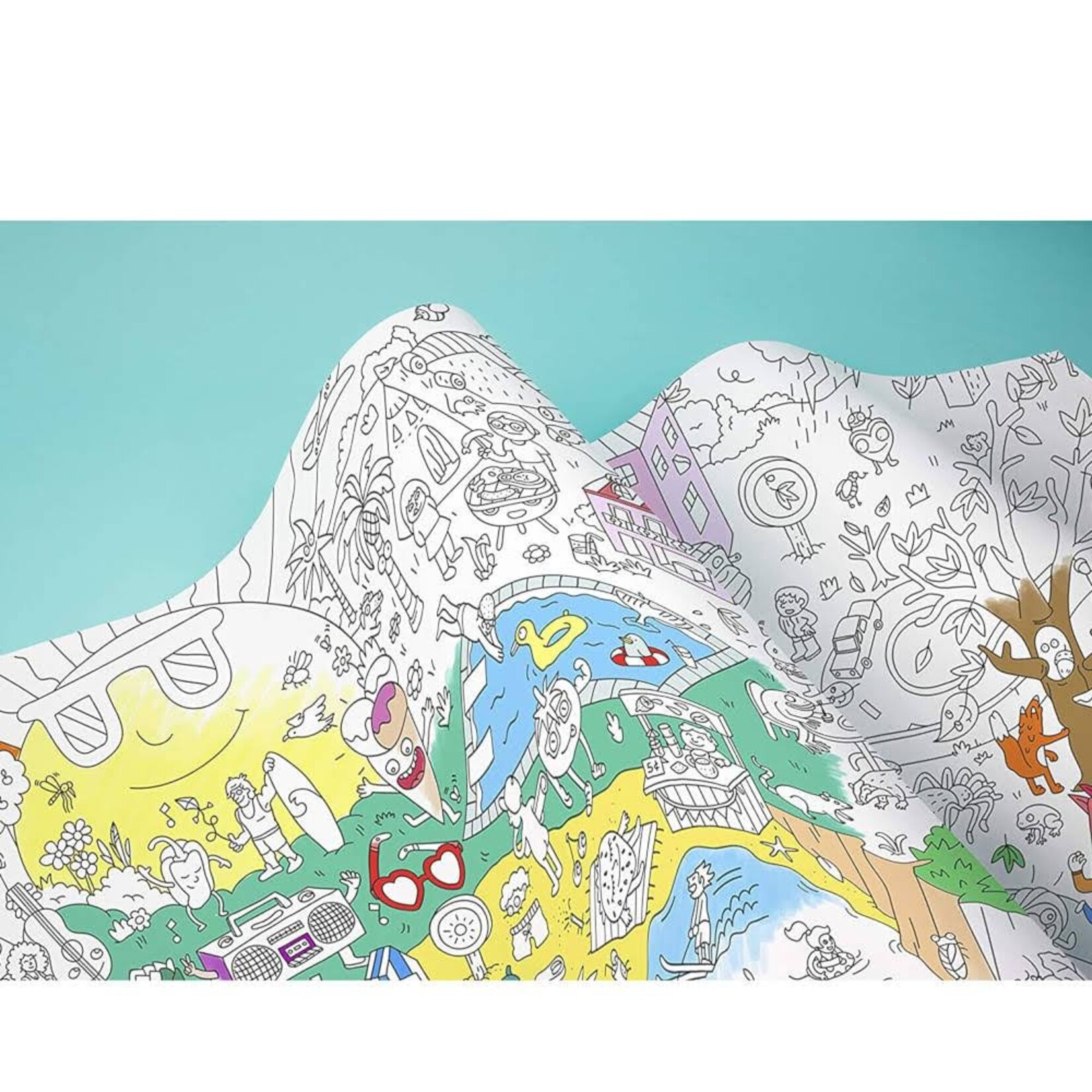 omy 4 seasons giant coloring frieze