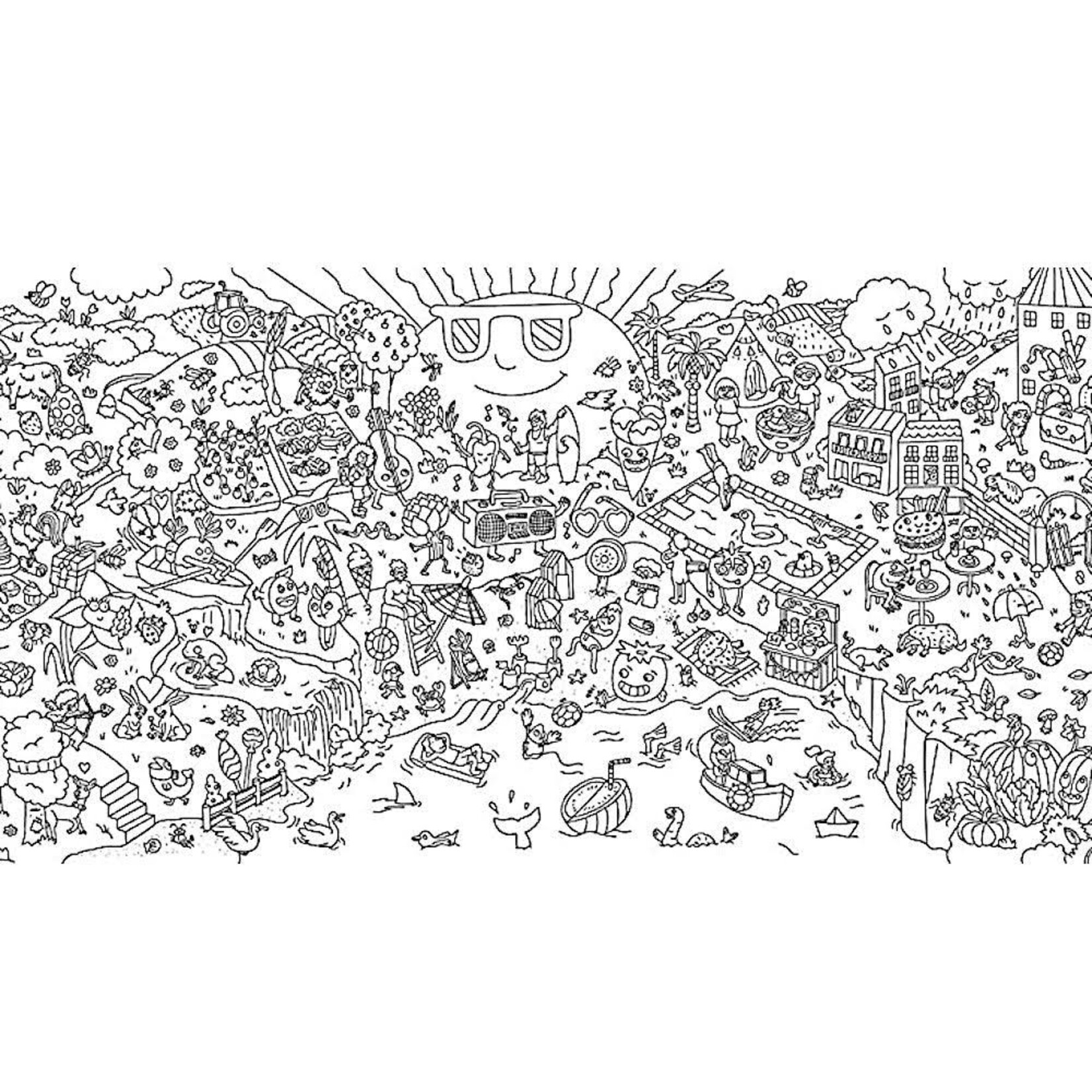 omy 4 seasons giant coloring frieze