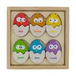 begin again toys color 'n eggs puzzle & play set