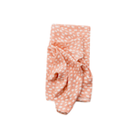 clementine spotted blush swaddle