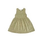 city mouse green leaves twirl dress
