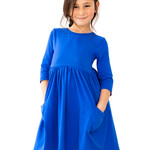 mila & rose royal blue twirl dress
