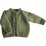 the blueberry hill olive classic cardigan