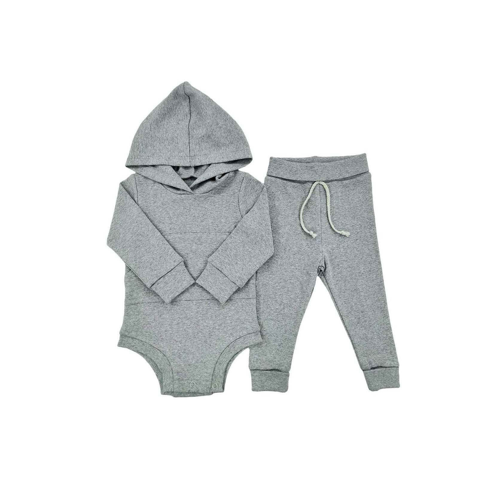 little one shop grey hoodie set
