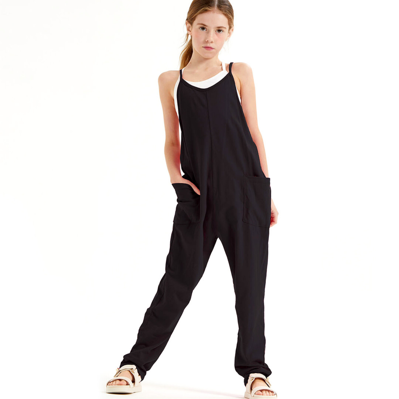 good girl black jumpsuit