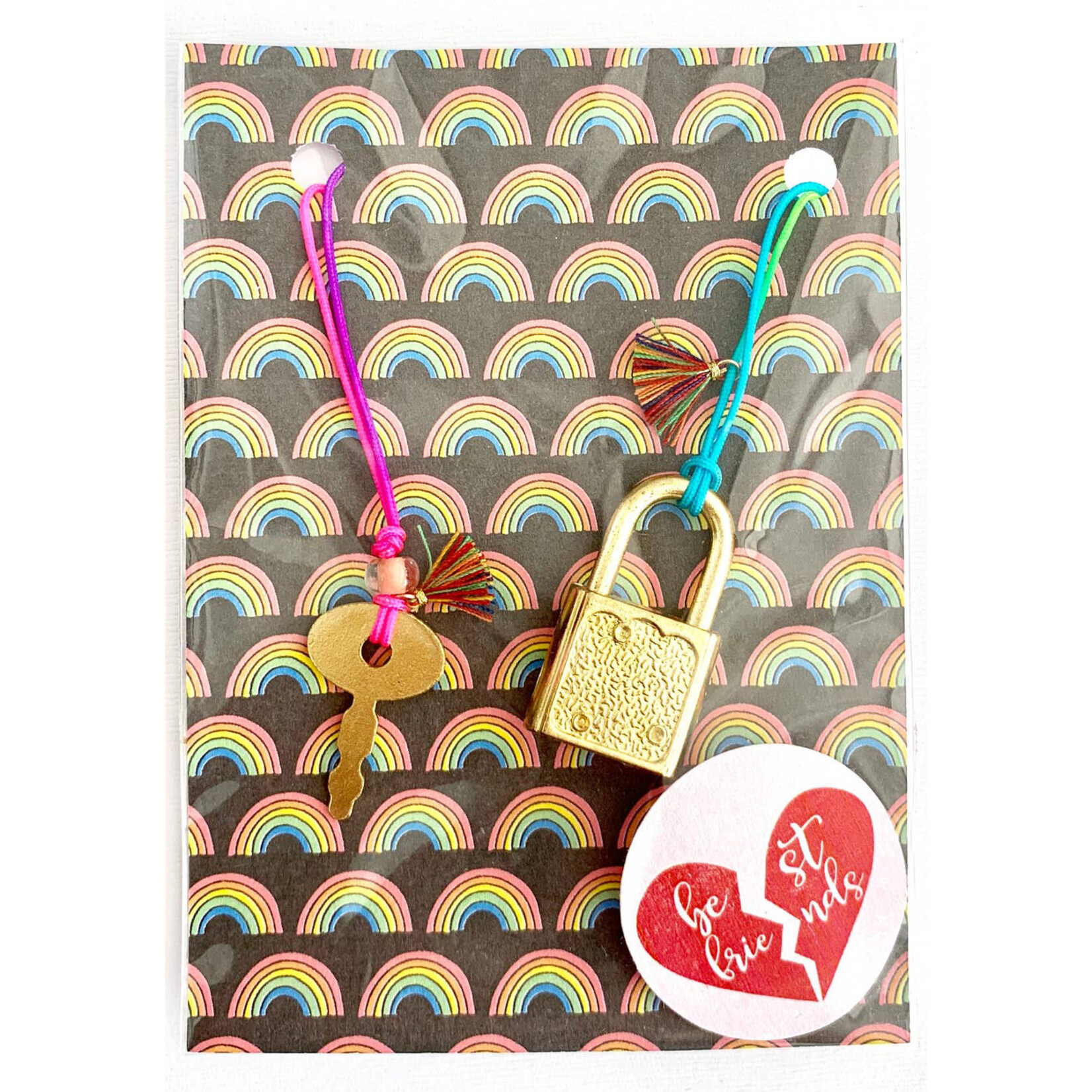 sadie's moon lock & key besties forever necklaces