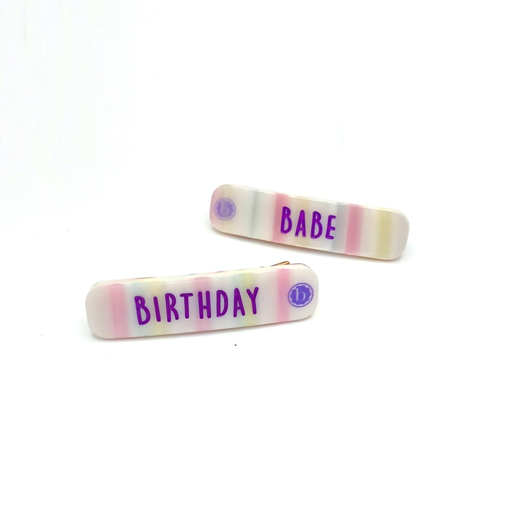 baby bling birthday babe hair clips