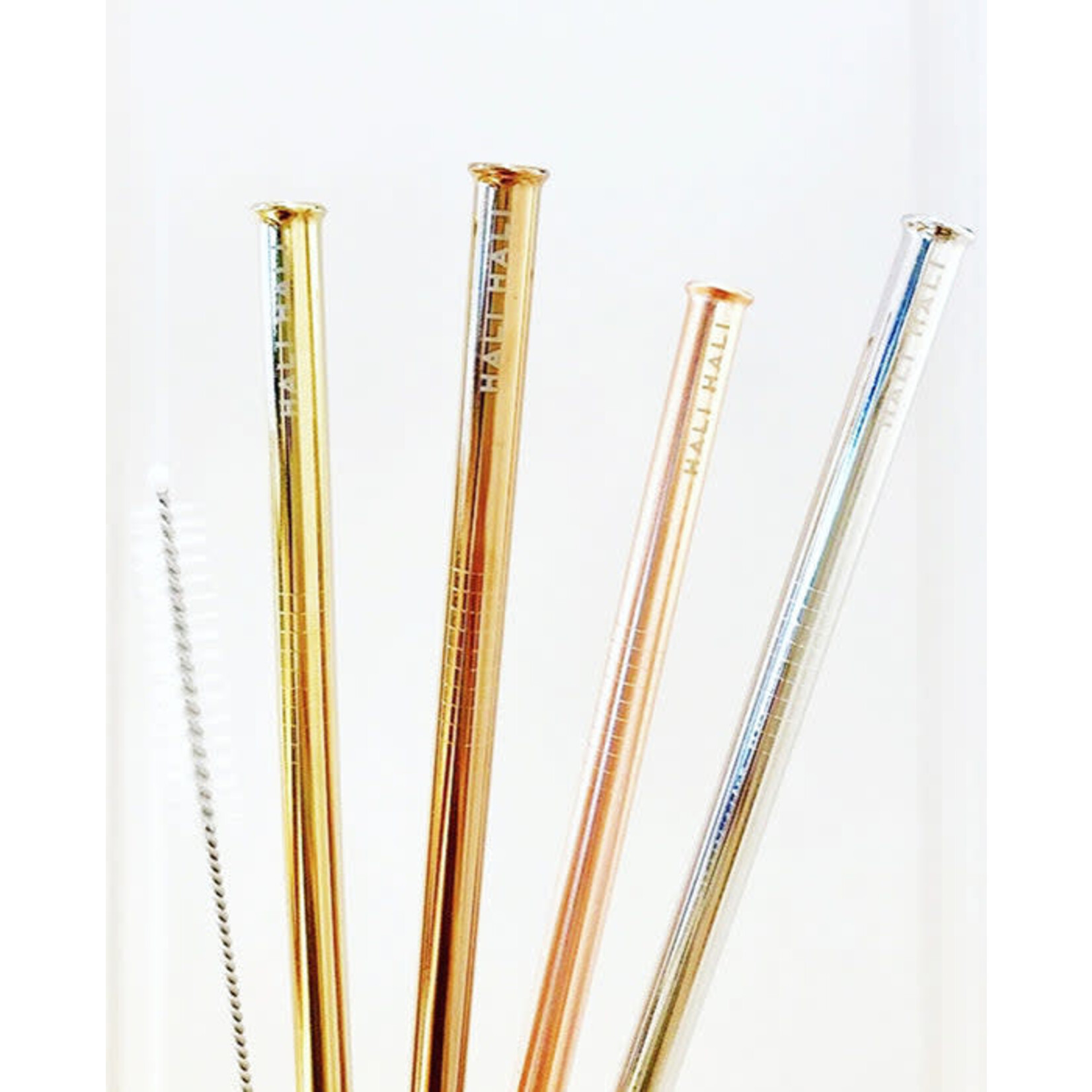 hali hali reusable straw & brush set