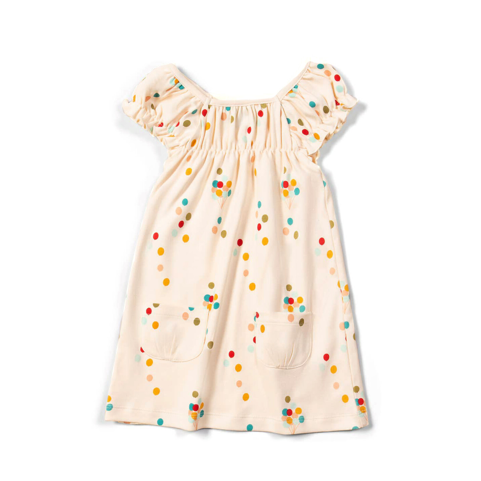 little green radicals cream balloon dress