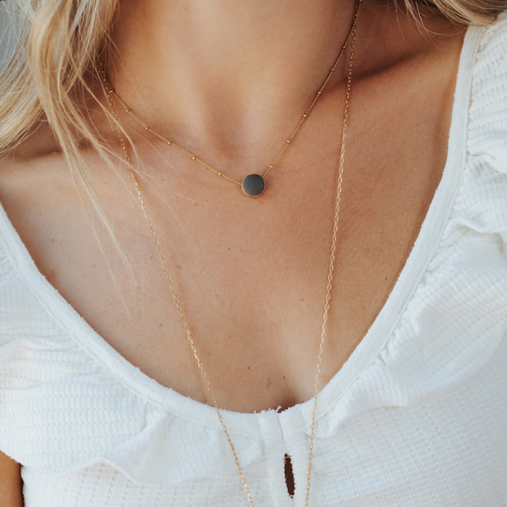 Bel Kai olive satellite necklace