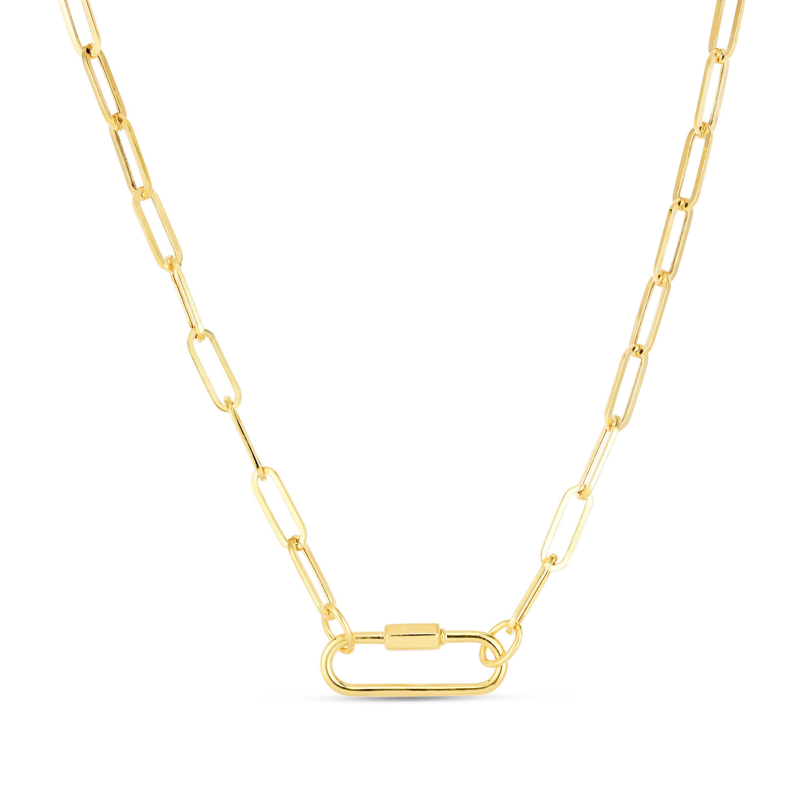 charm bar 17" paperclip necklace
