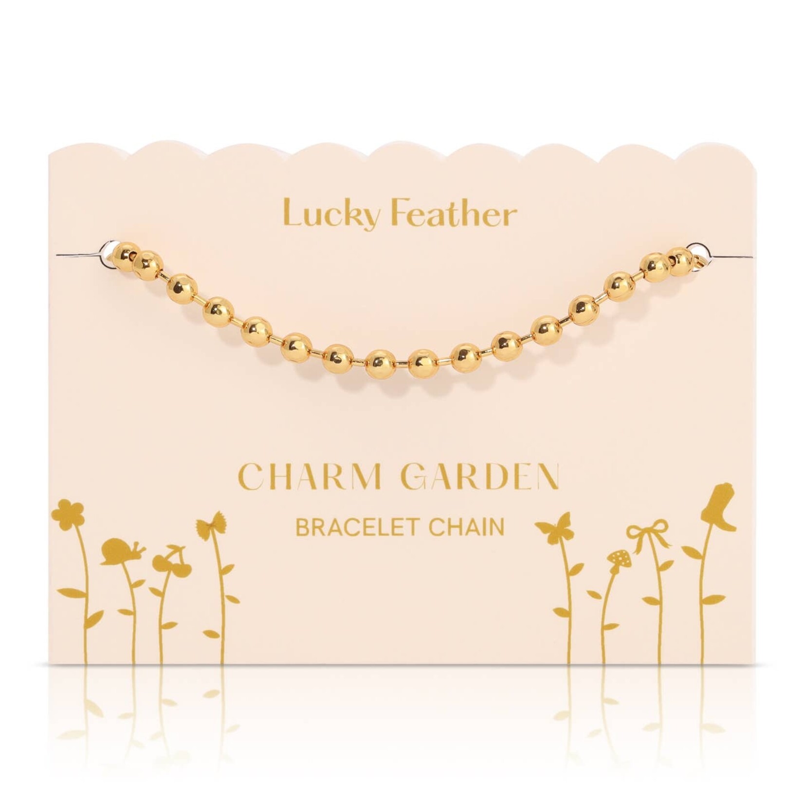 lucky feather charm garden bracelet