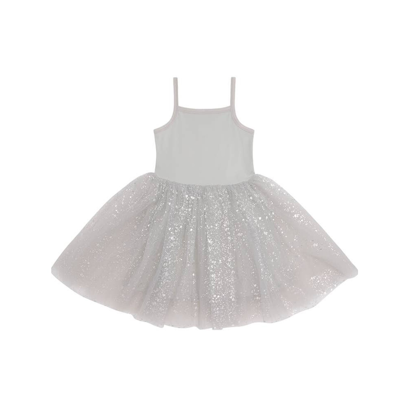 bob & blossom silver sparkle dress
