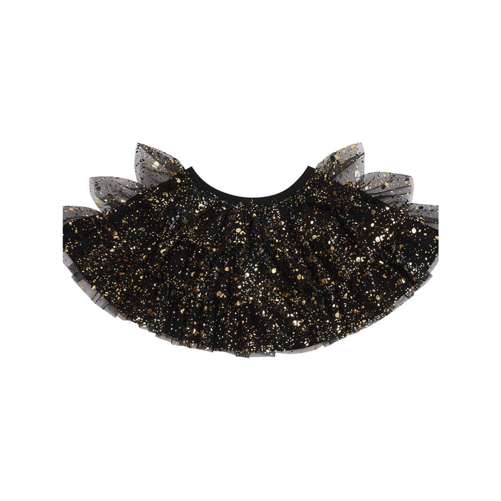bob & blossom black & gold sparkle cape