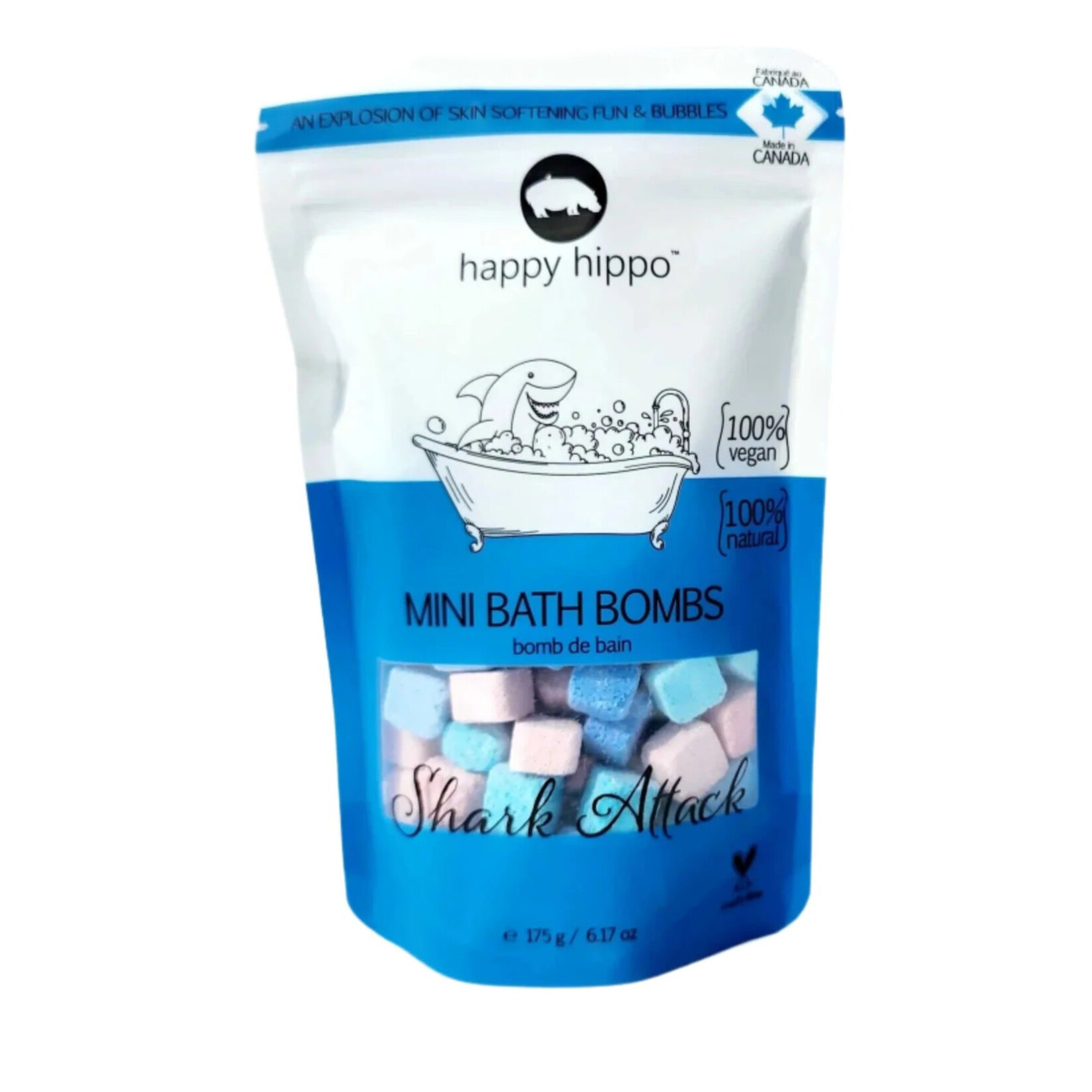 happy hippo bath shark attack mini bath bombs