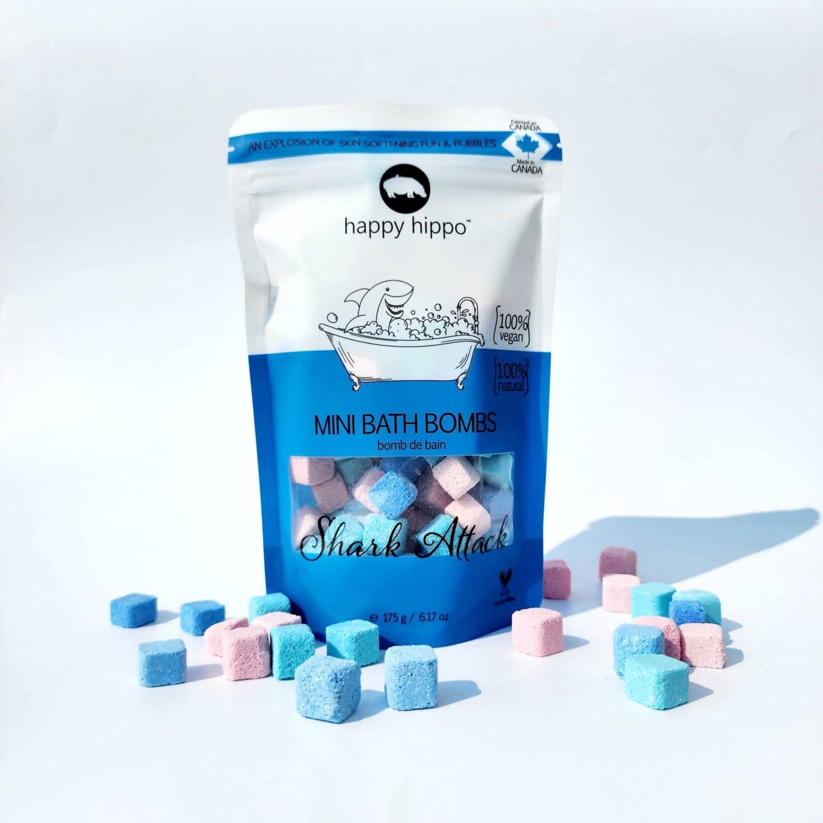 happy hippo bath shark attack mini bath bombs