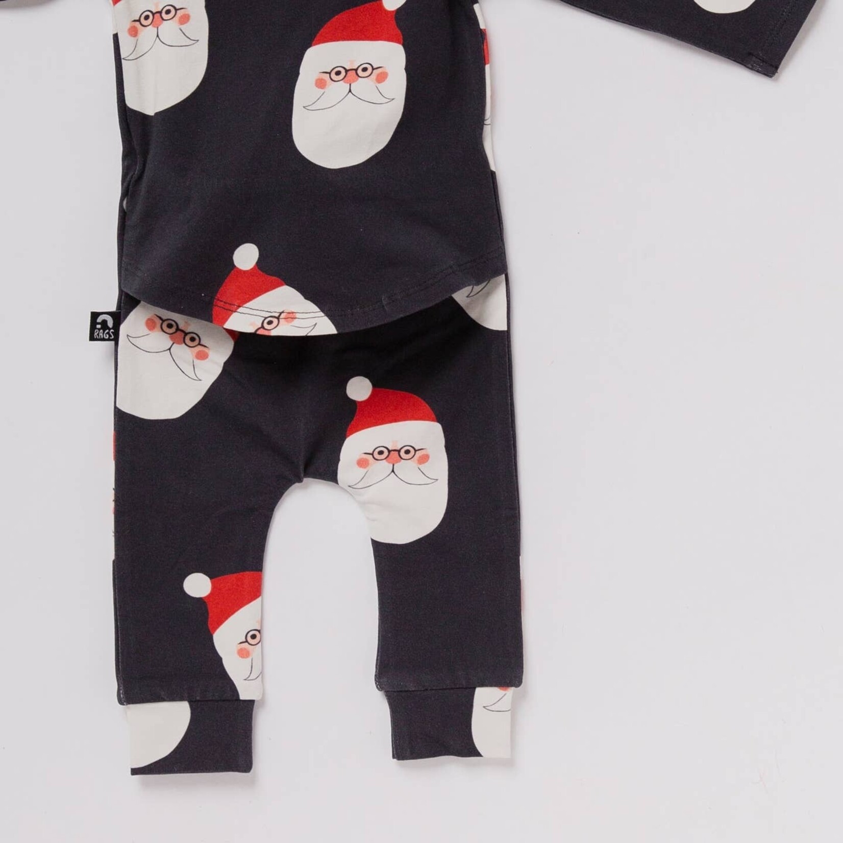 rags santa peekabooty romper