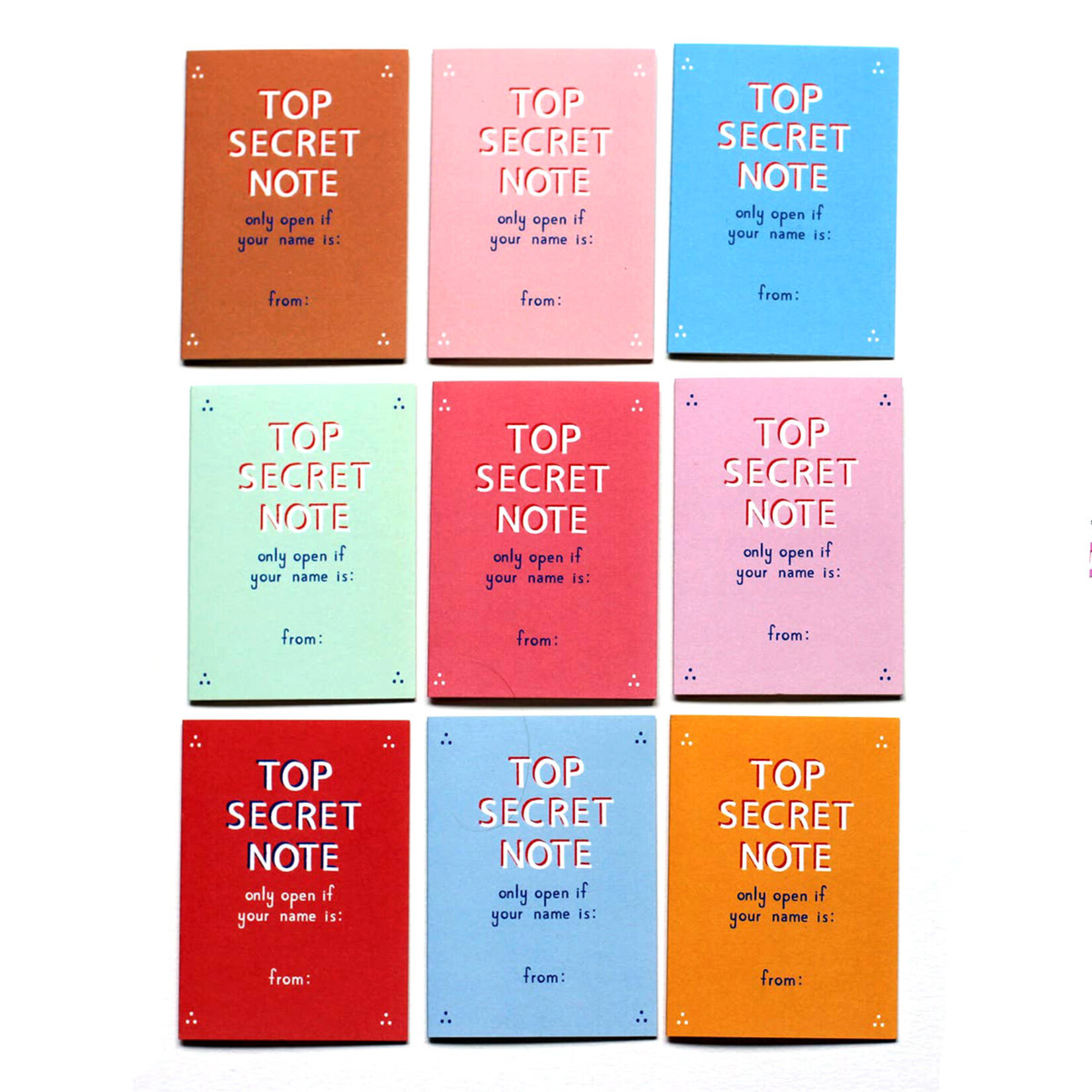 mr. boddington's studio top secret friendship note set