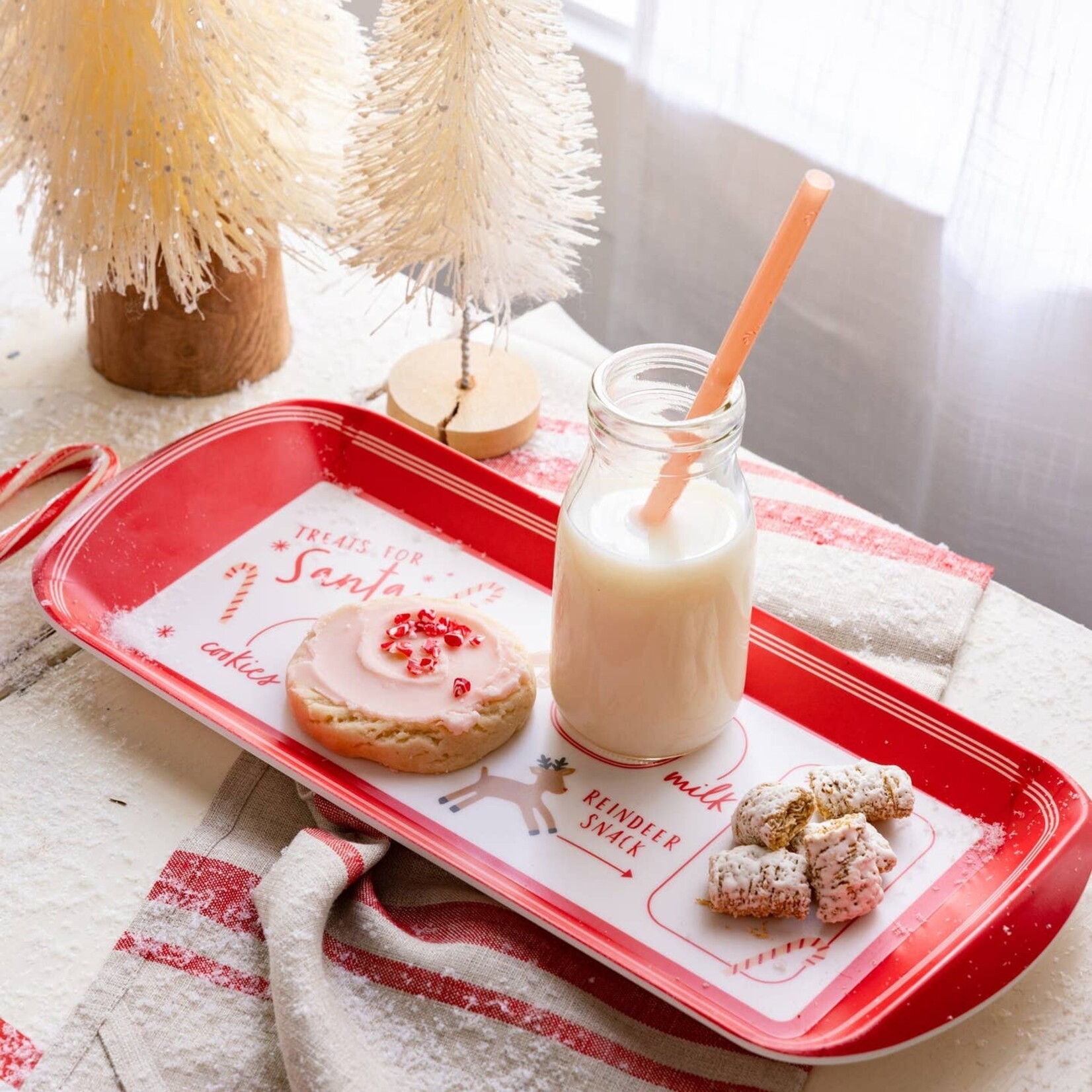 my mind's eye treats for santa melamine tray