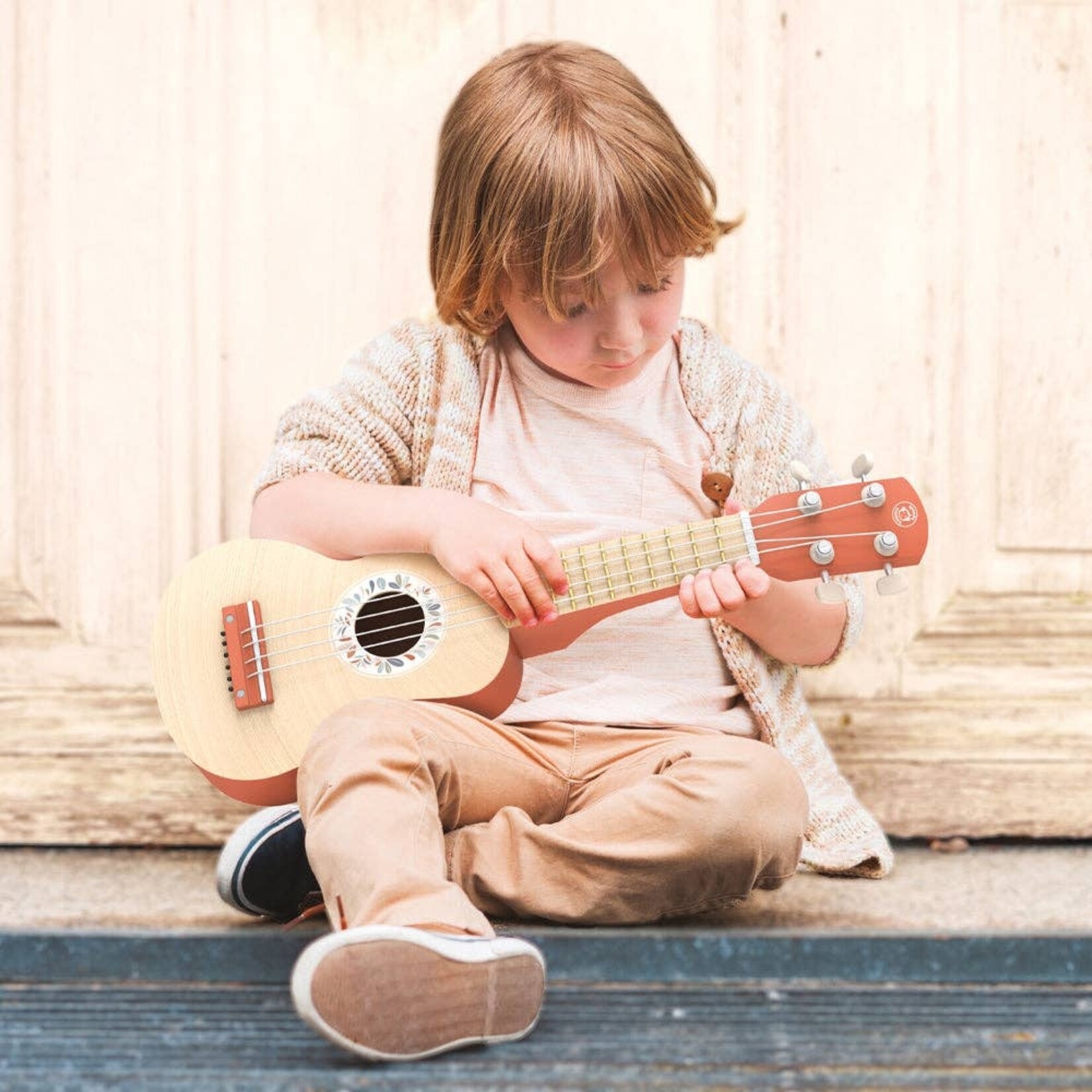 speedy monkey wooden guitar