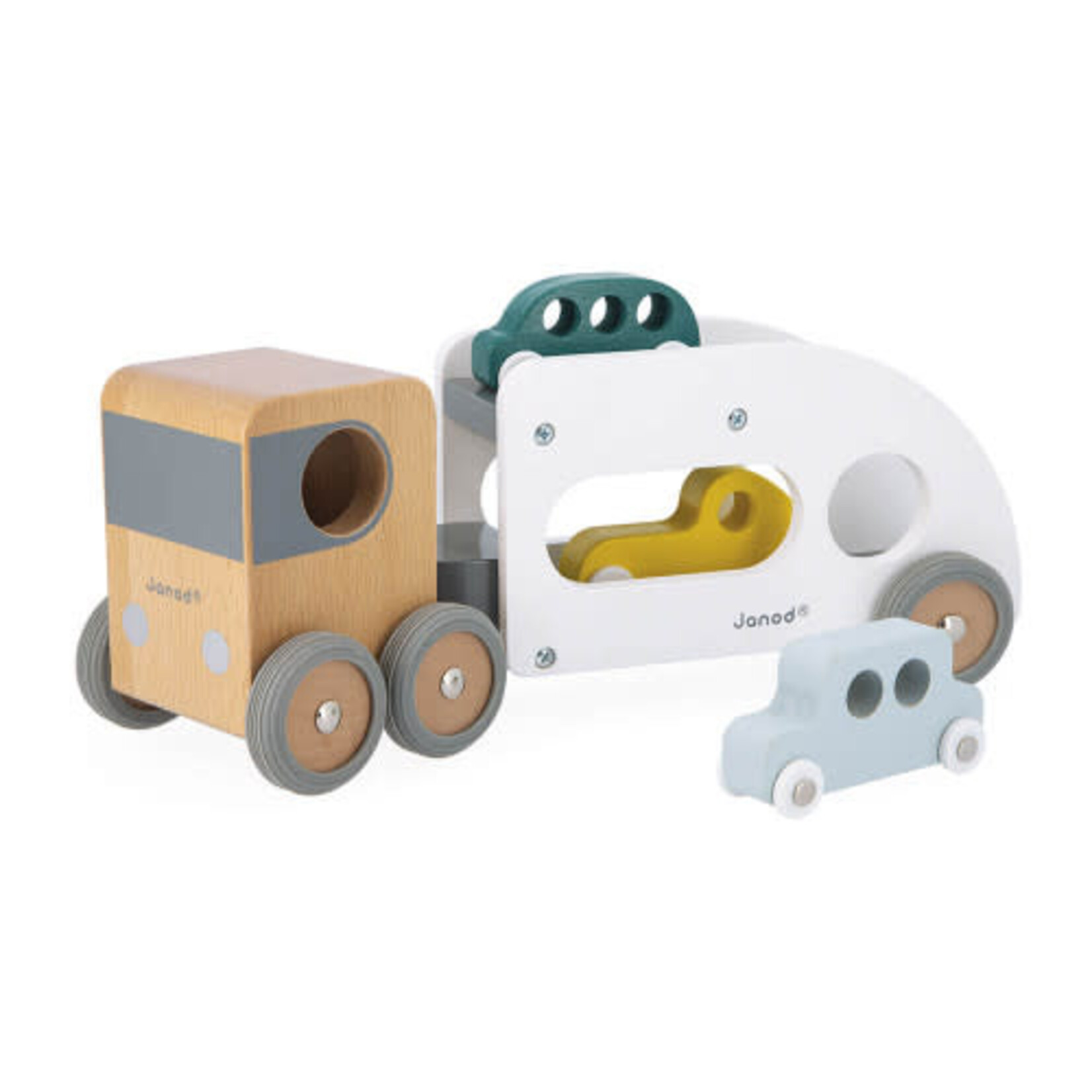 janod car carrier {with 3 cars}