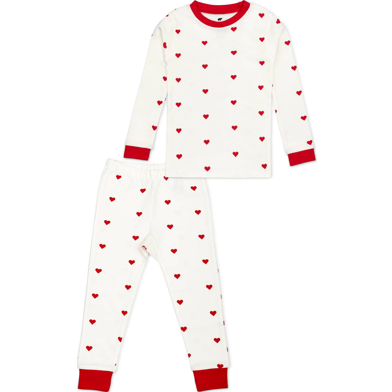 monica + andy toddler hearts pajama set