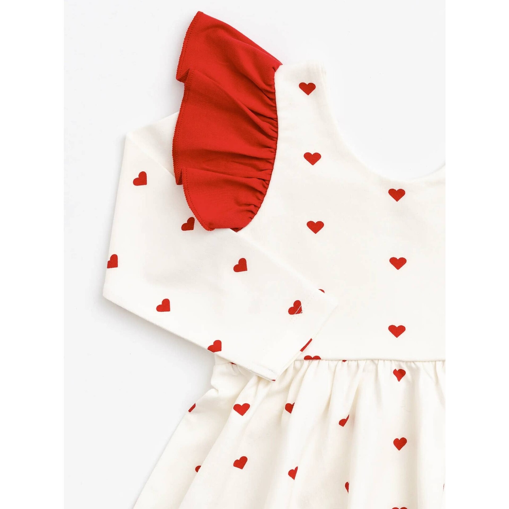 monica + andy heart ruffle twirl dress