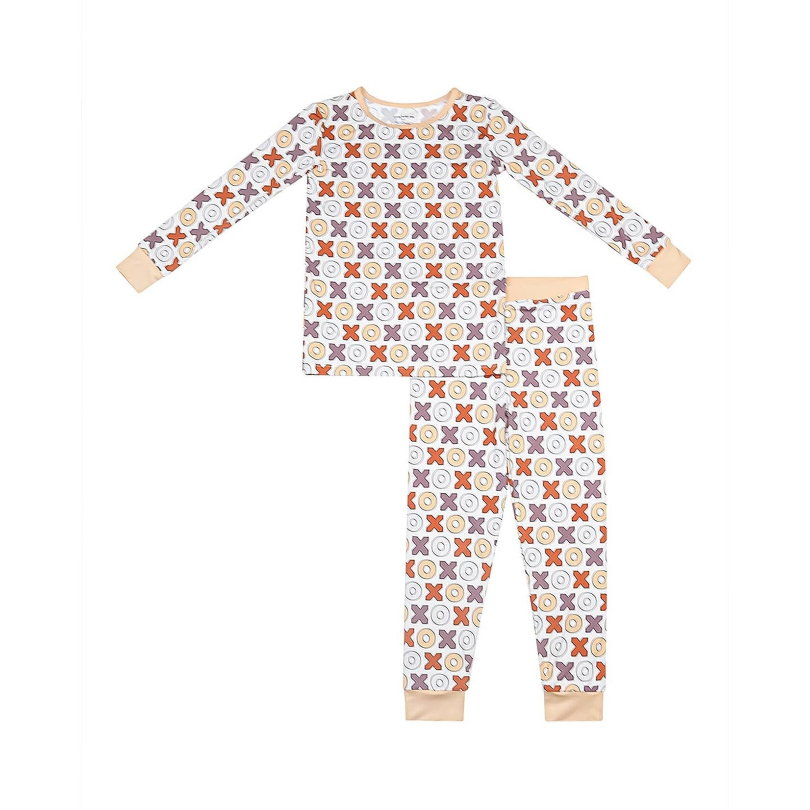 lucky panda kids XOXO pajama set