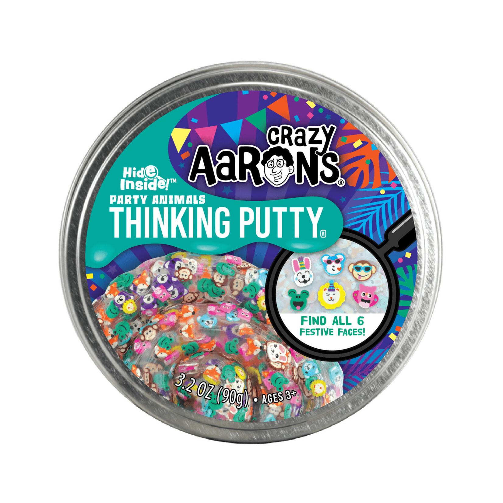 crazy aarons party animals thinking putty