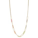 jane marie colorblock paperclip necklace