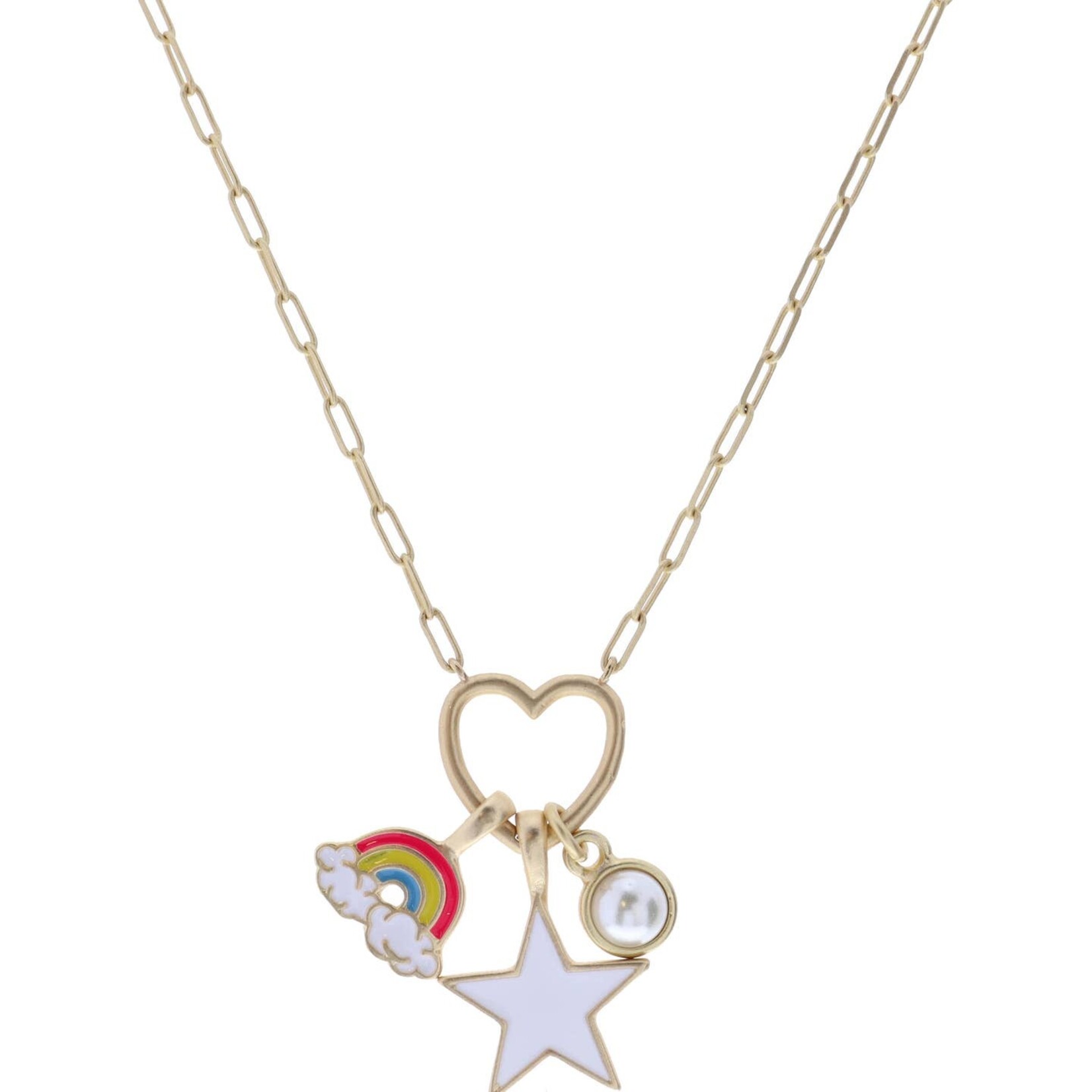 jane marie rainbow star necklace