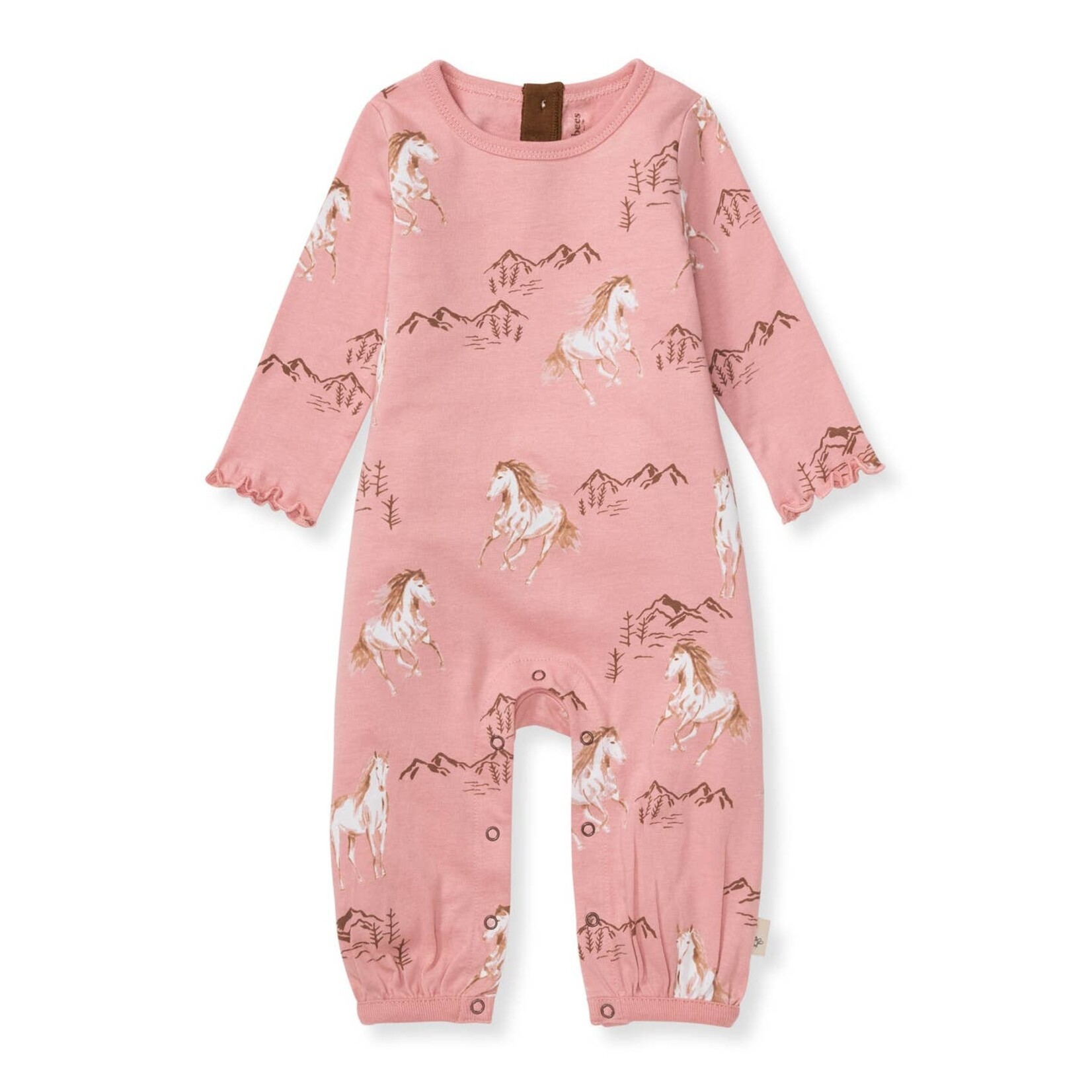burt's bees pink horse jumpsuit