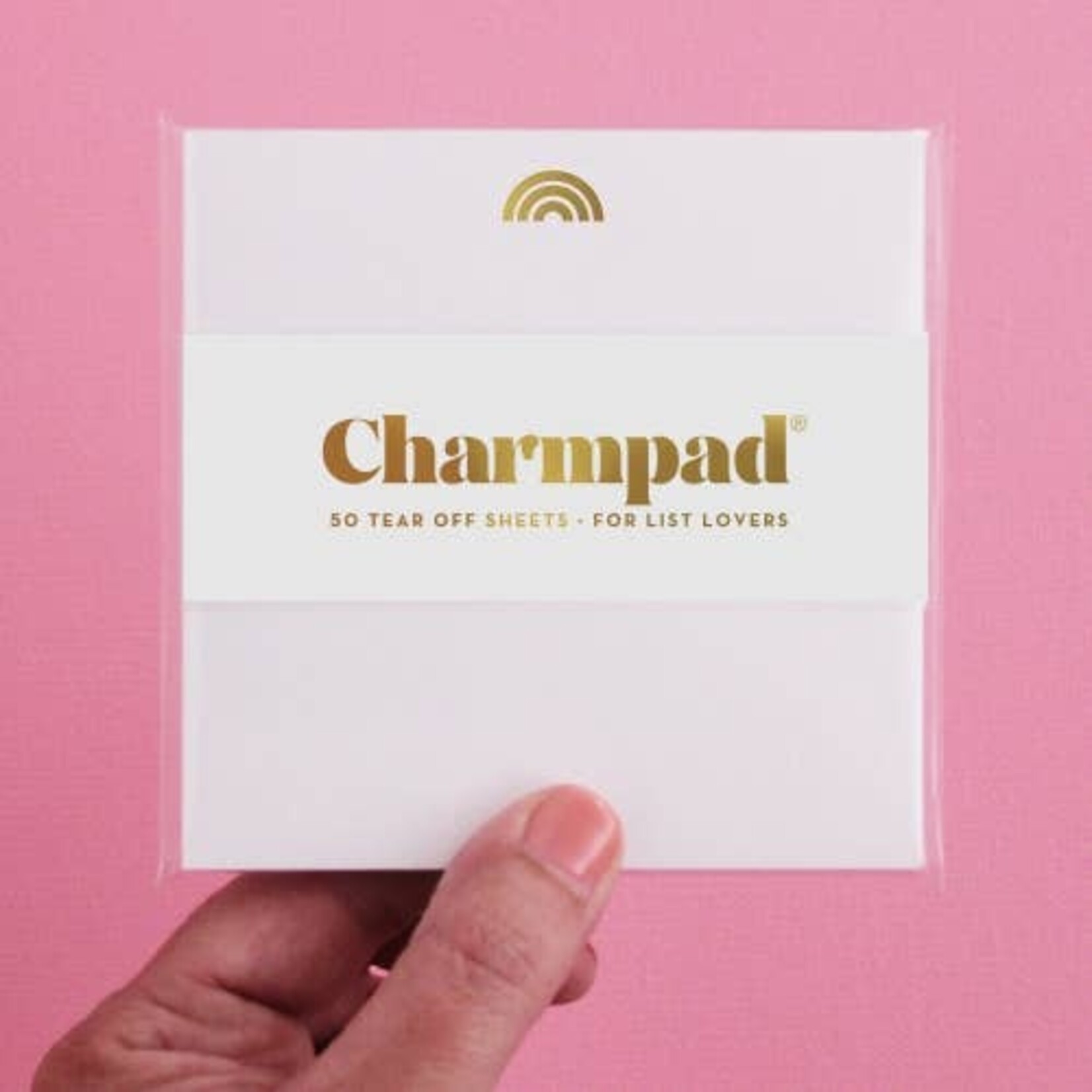 inclosed letter press co. gold rainbow charmpad