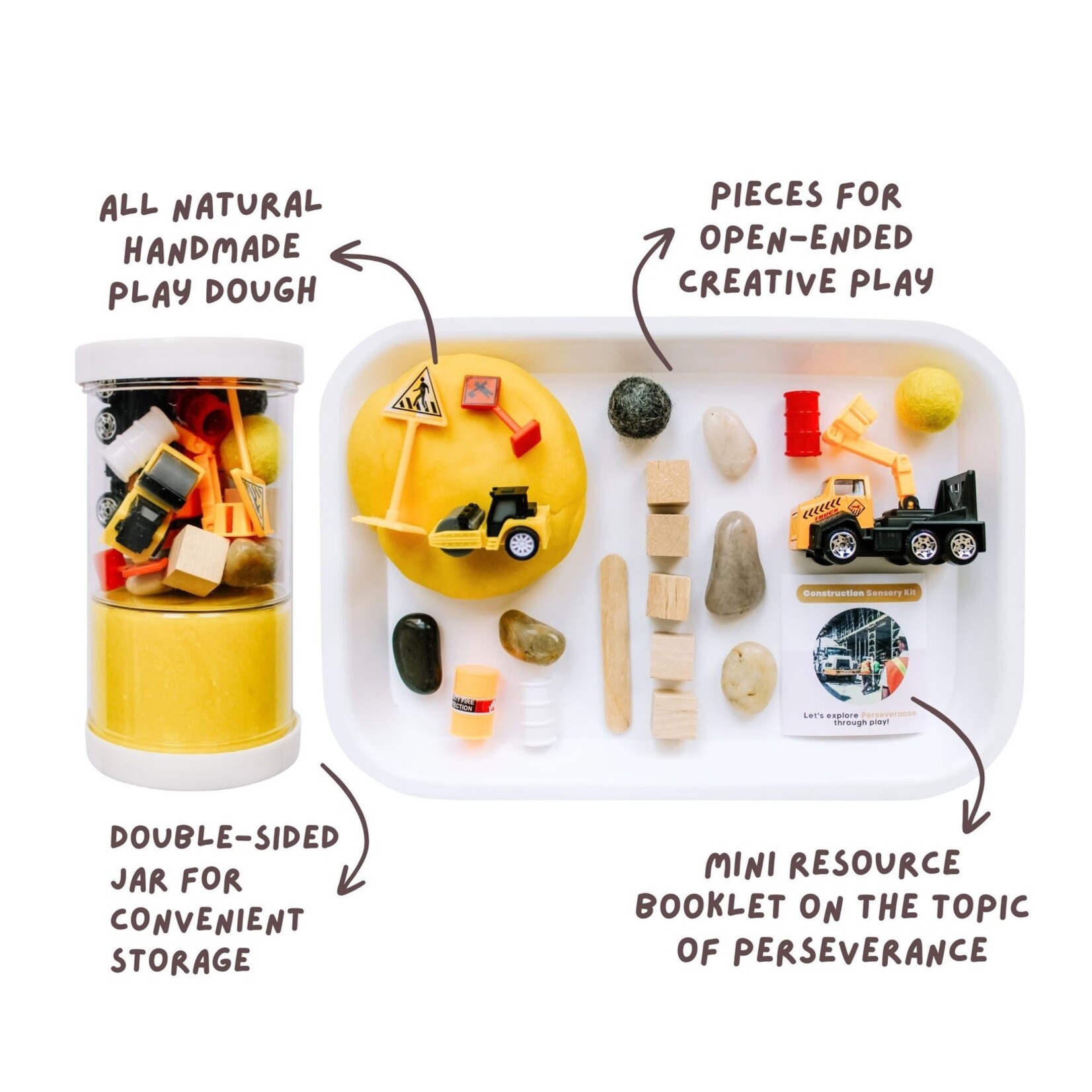 present not perfect construction sensory kit