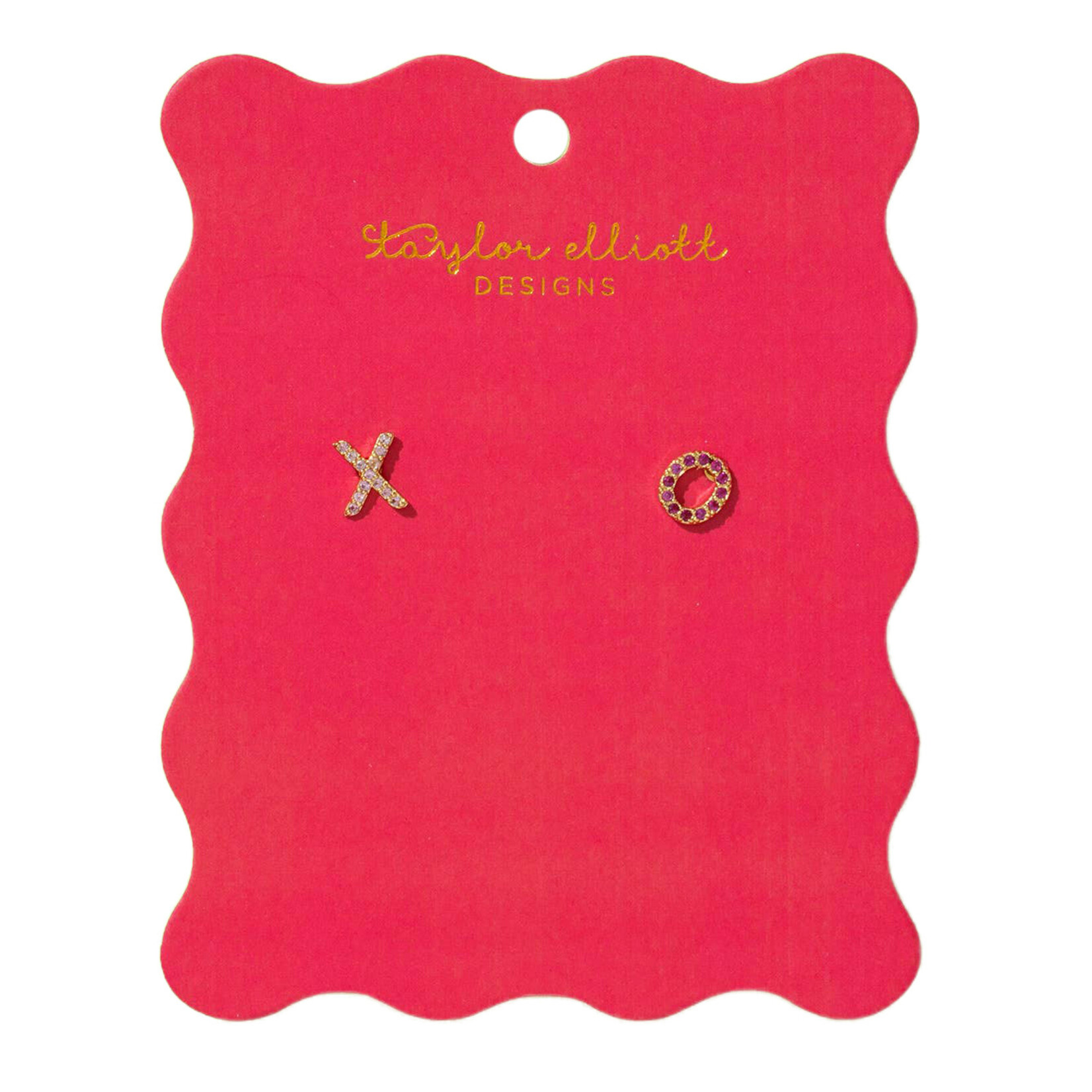 taylor elliott XO stud earrings