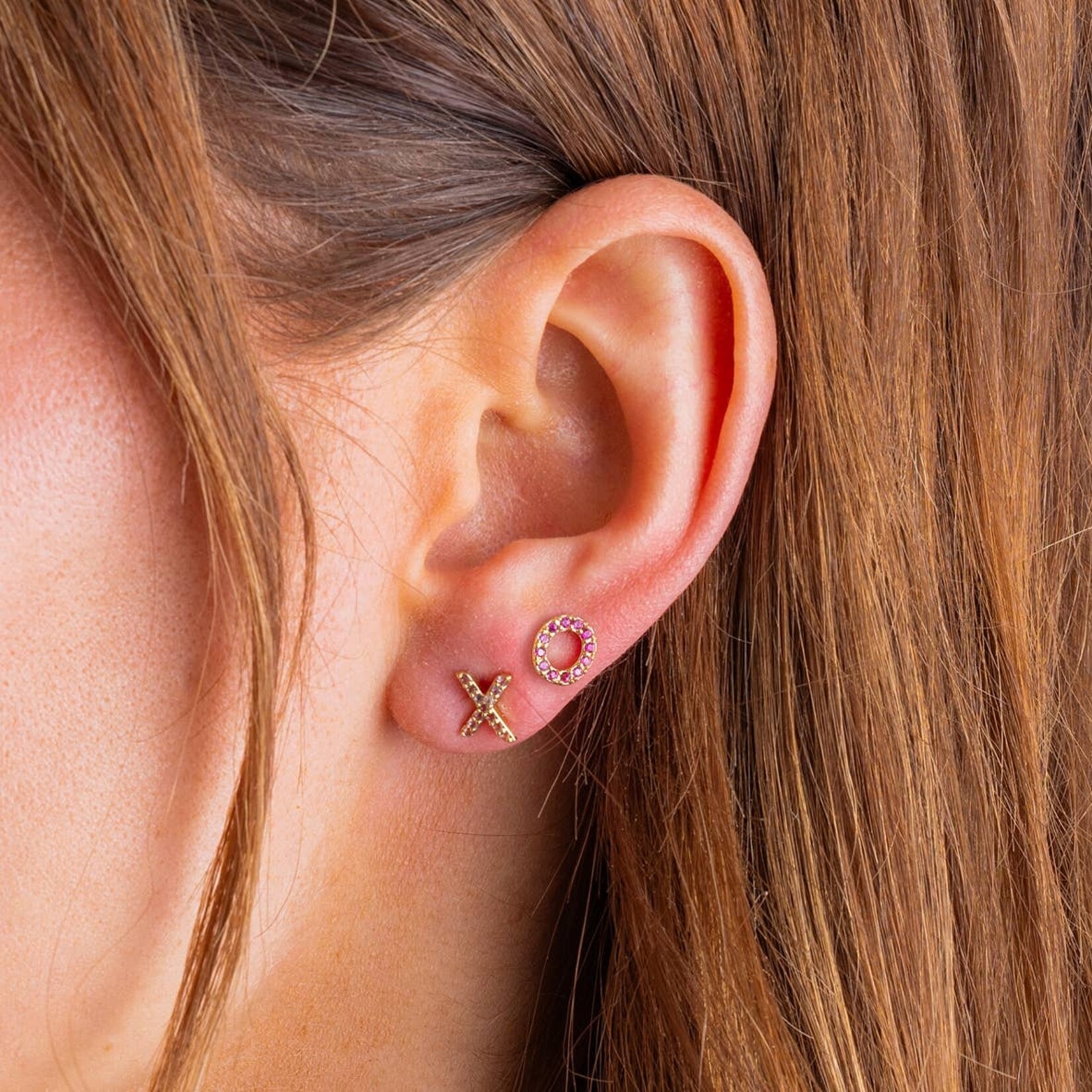taylor elliott XO stud earrings