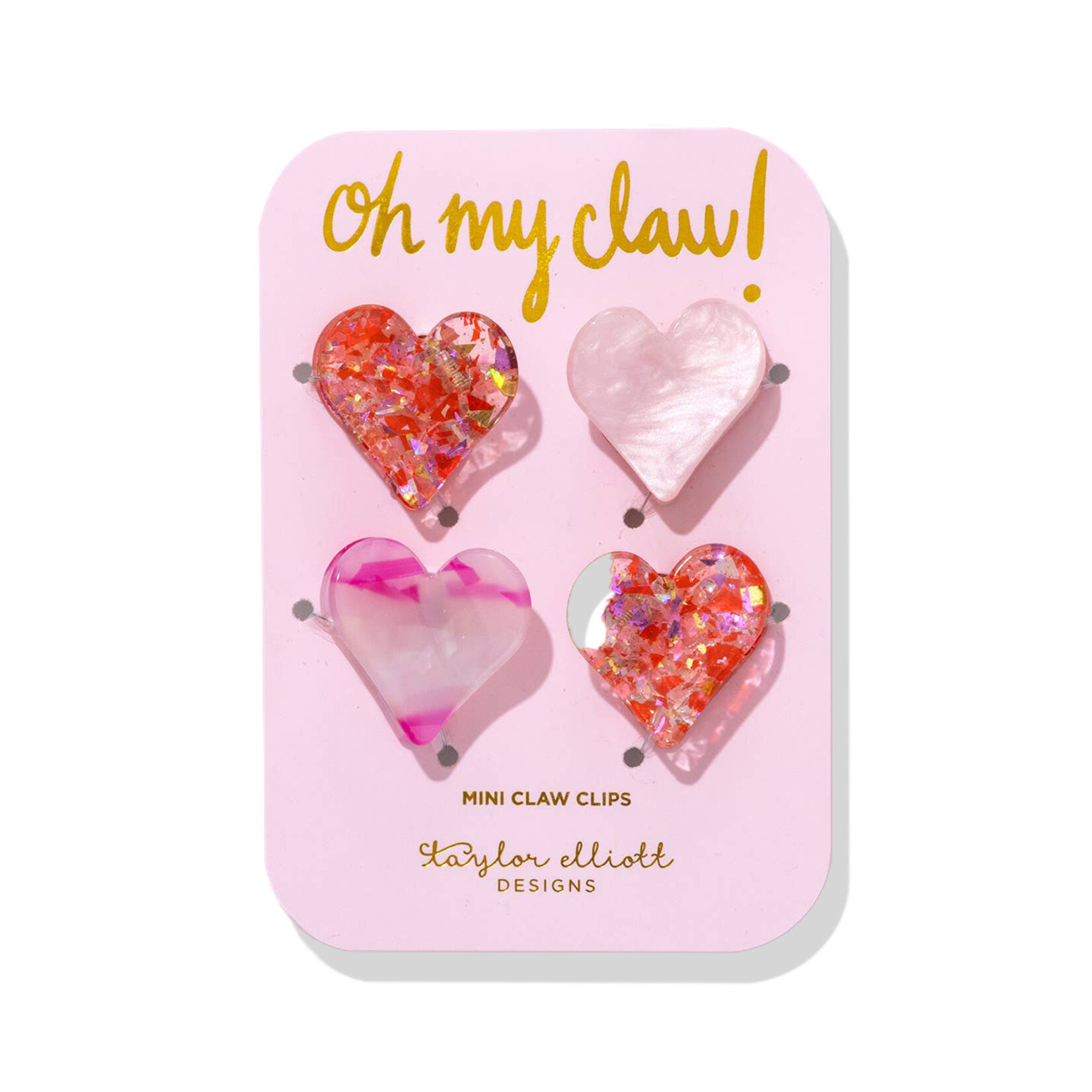 taylor elliott mini HEART claw clips