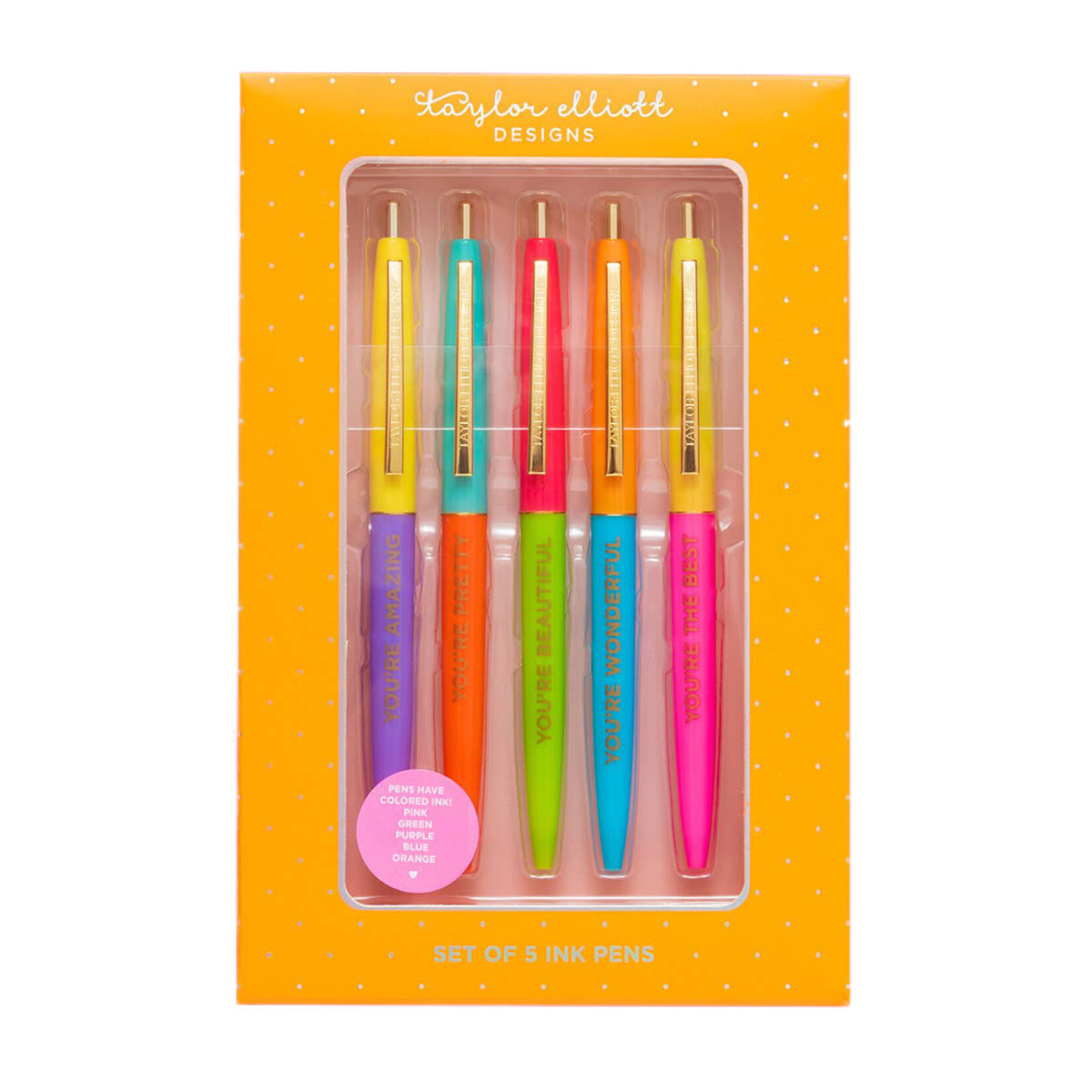 taylor elliott affirmation pen set