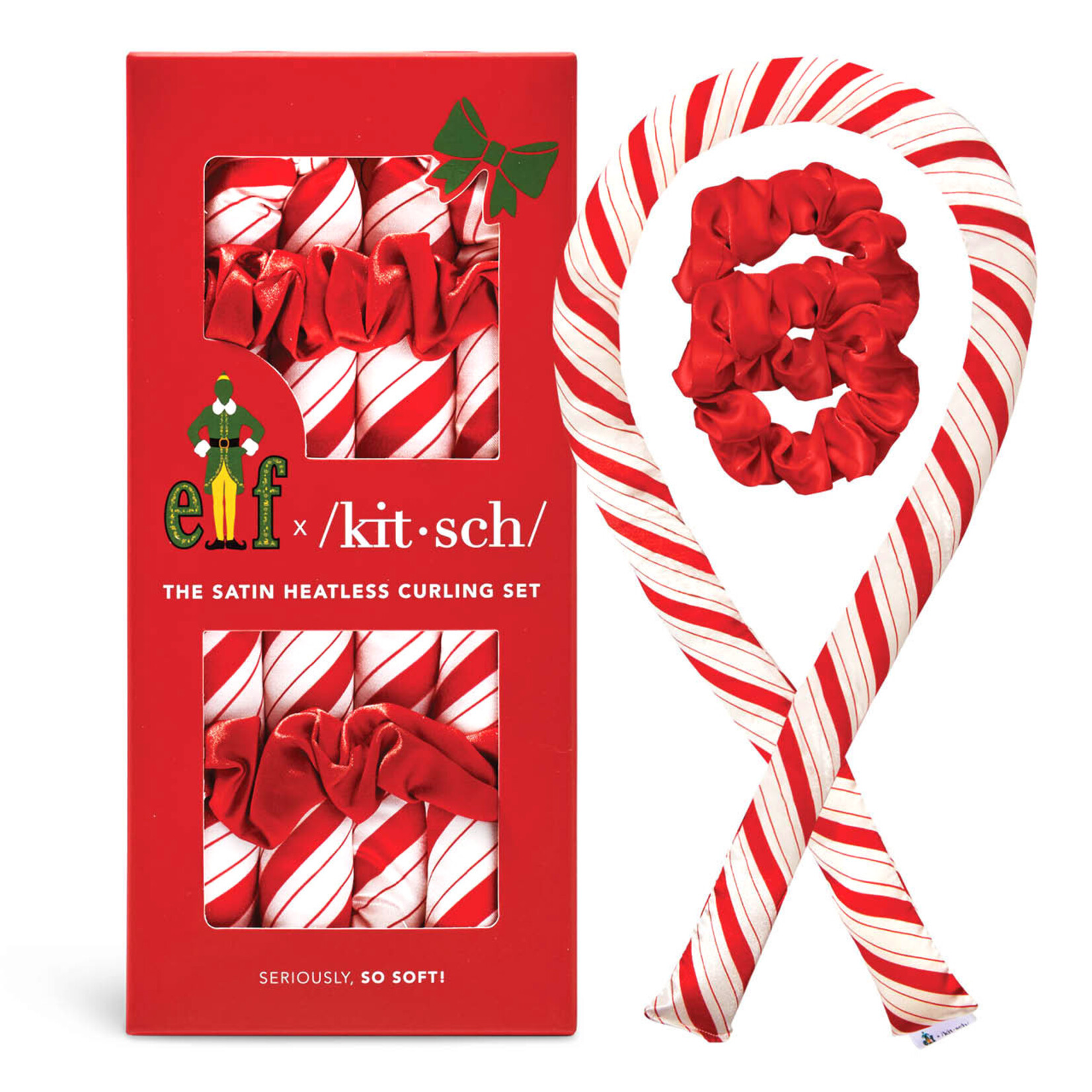 kitsch elf heatless curling set