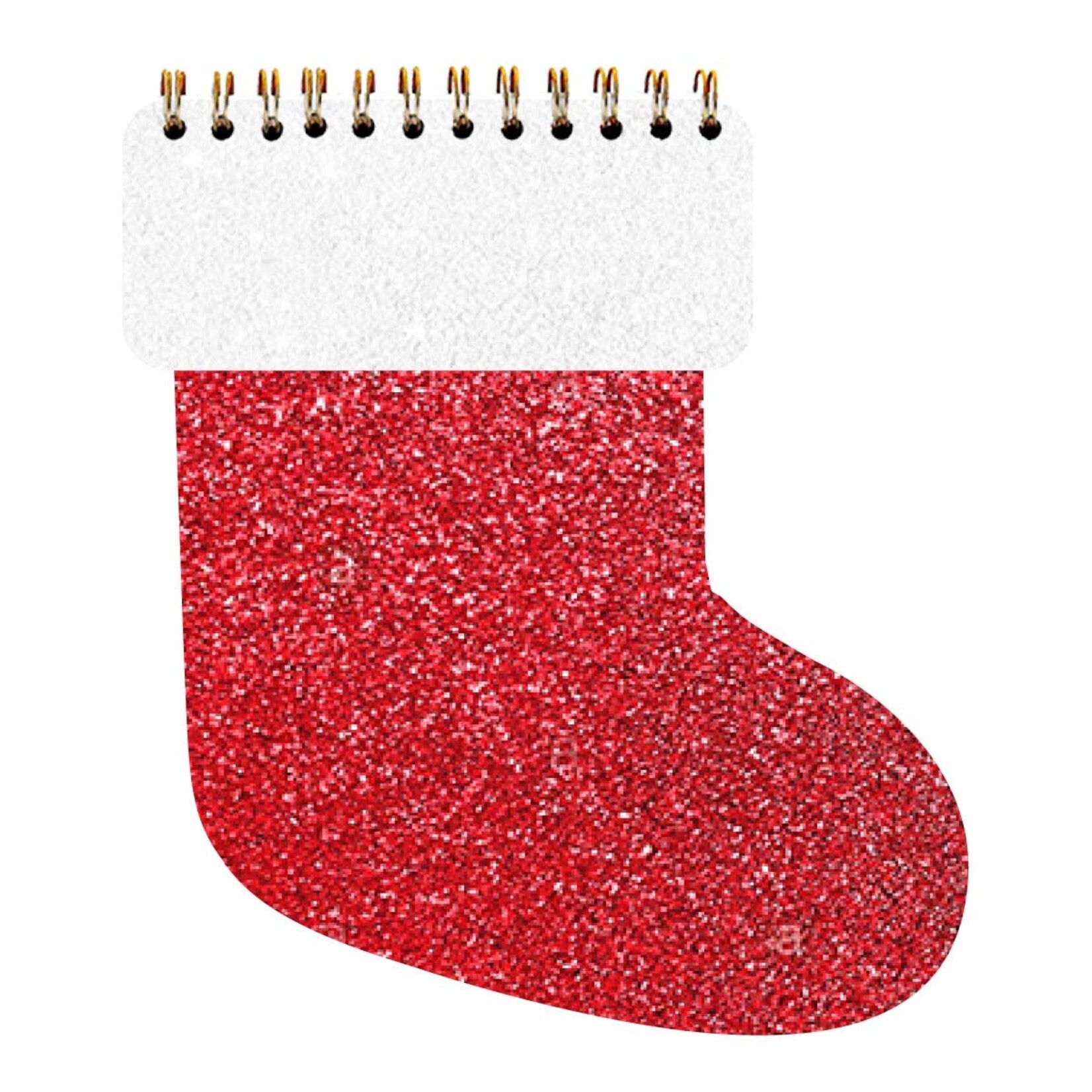 soiree-sisters stocking glitter notebook