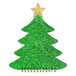 soiree-sisters christmas tree glitter notebook