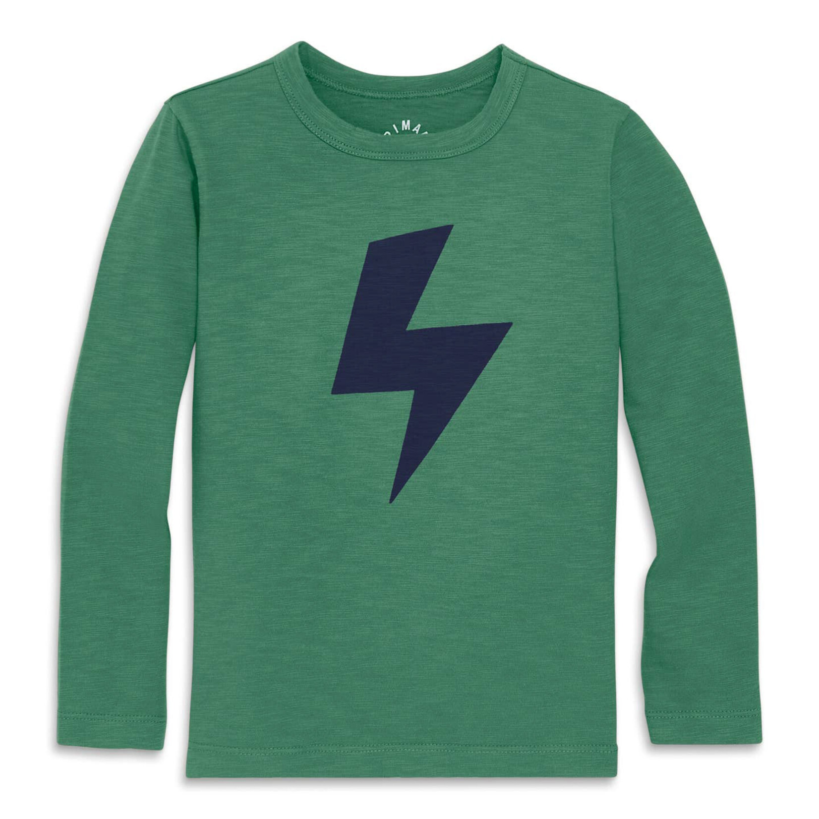 primary green lighting bolt tee