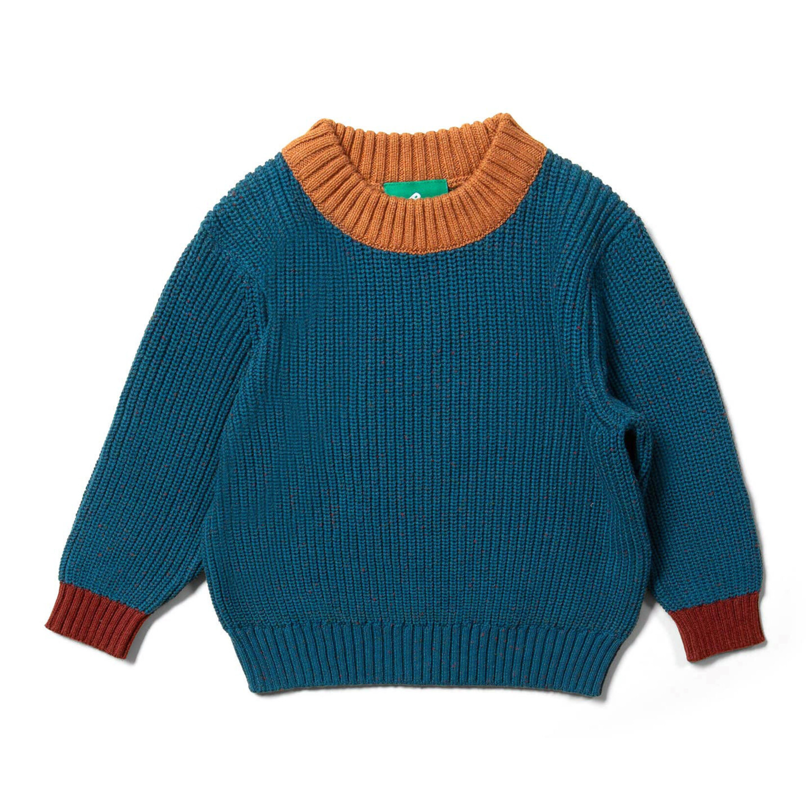 little green radicals teal knit sweater