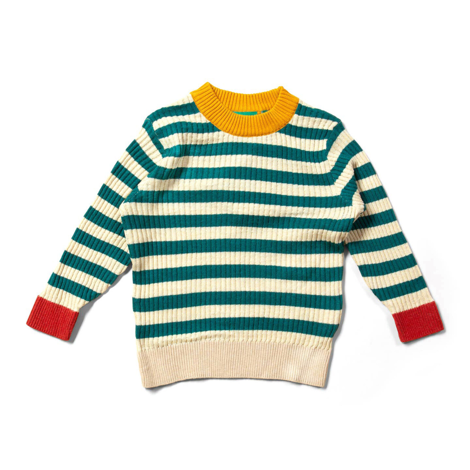 little green radicals green stripe knit sweater