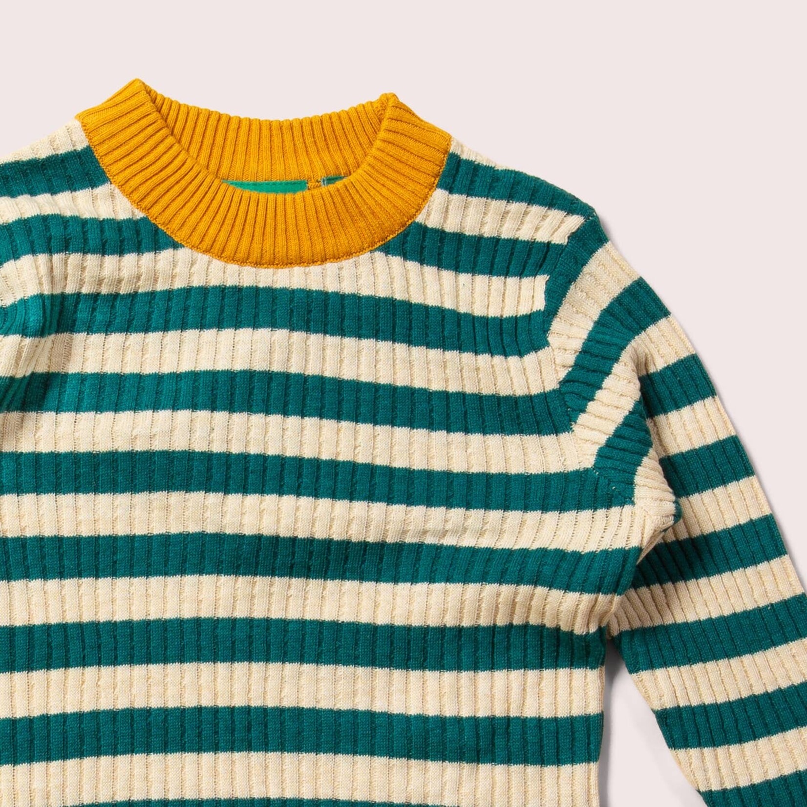 little green radicals green stripe knit sweater