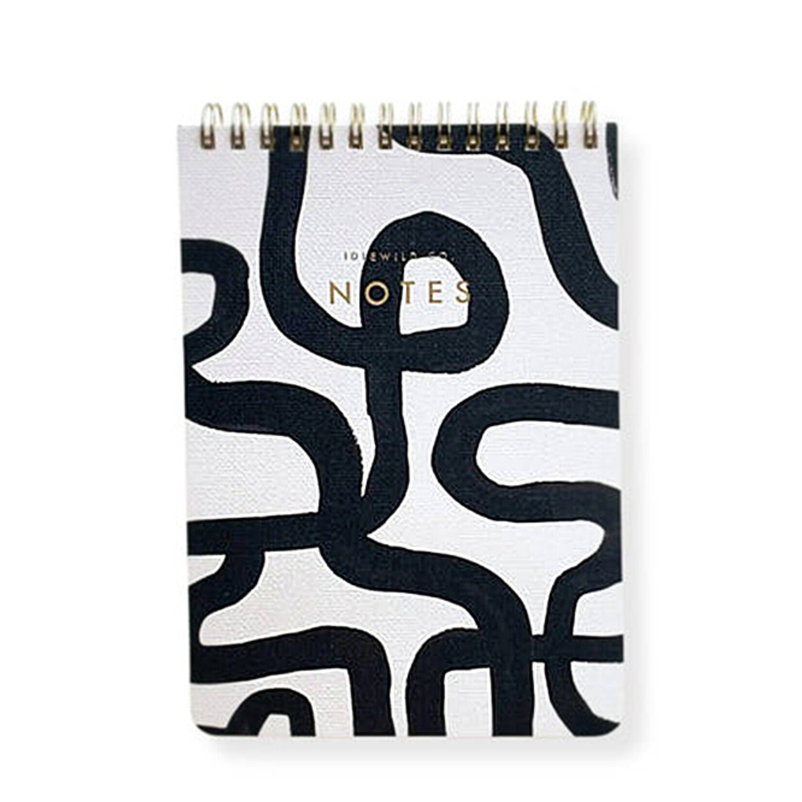 idlewild co. black & white squiggle jotter
